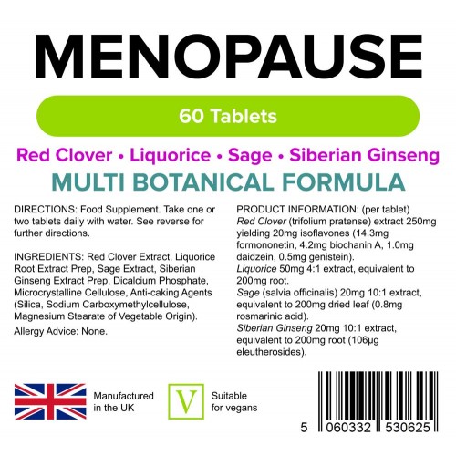 Supliment pentru menopauză, 60 tablete, Lindens