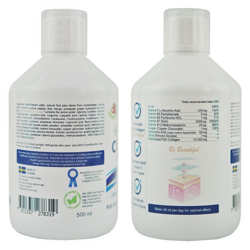 Colagen lichid hidrolizat marine - păr, piele, unghii, 500ml